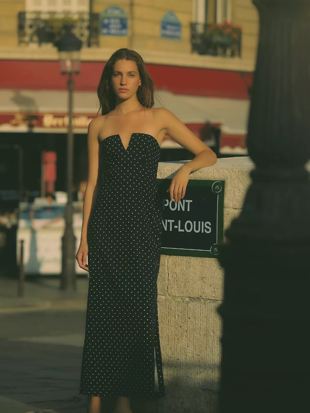 Anthropologie Notched Midi Dress XS Orig. $178